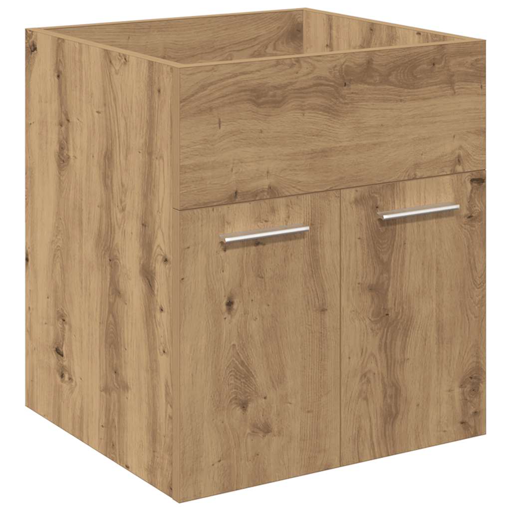 Wastafelkast met ingebouwde wasbak en kraan artisanaal eiken is nu te koop bij PeponiXL, paradijselijk wonen!