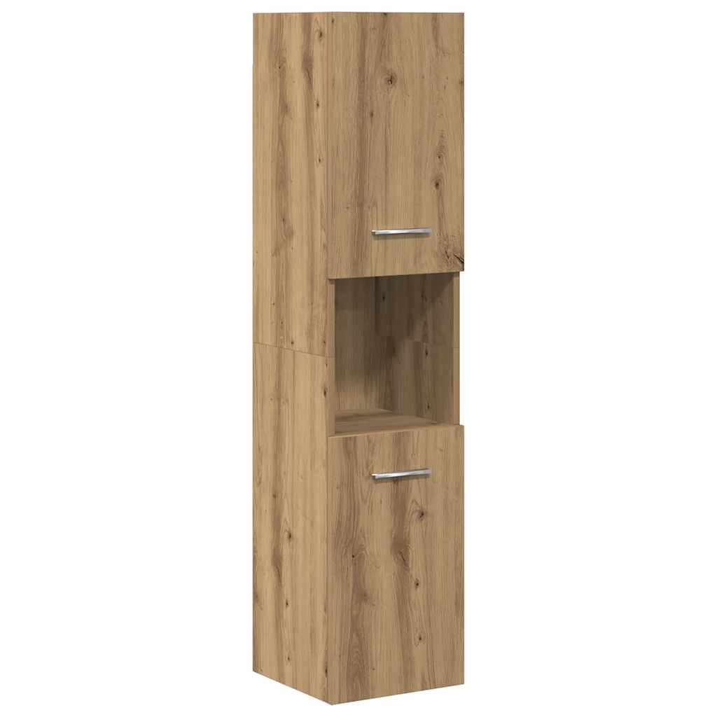 5-delige Badkamermeubelset bewerkt hout artisanaal eikenkleur is nu te koop bij PeponiXL, paradijselijk wonen!