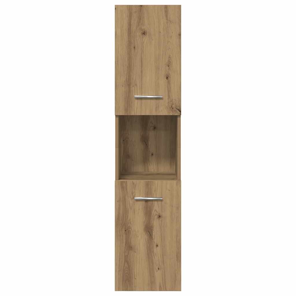 5-delige Badkamermeubelset bewerkt hout artisanaal eikenkleur is nu te koop bij PeponiXL, paradijselijk wonen!