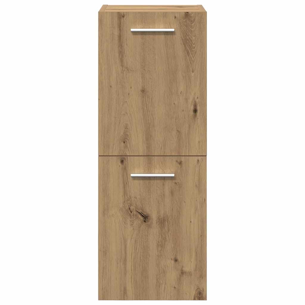 5-delige Badkamermeubelset bewerkt hout artisanaal eikenkleur is nu te koop bij PeponiXL, paradijselijk wonen!