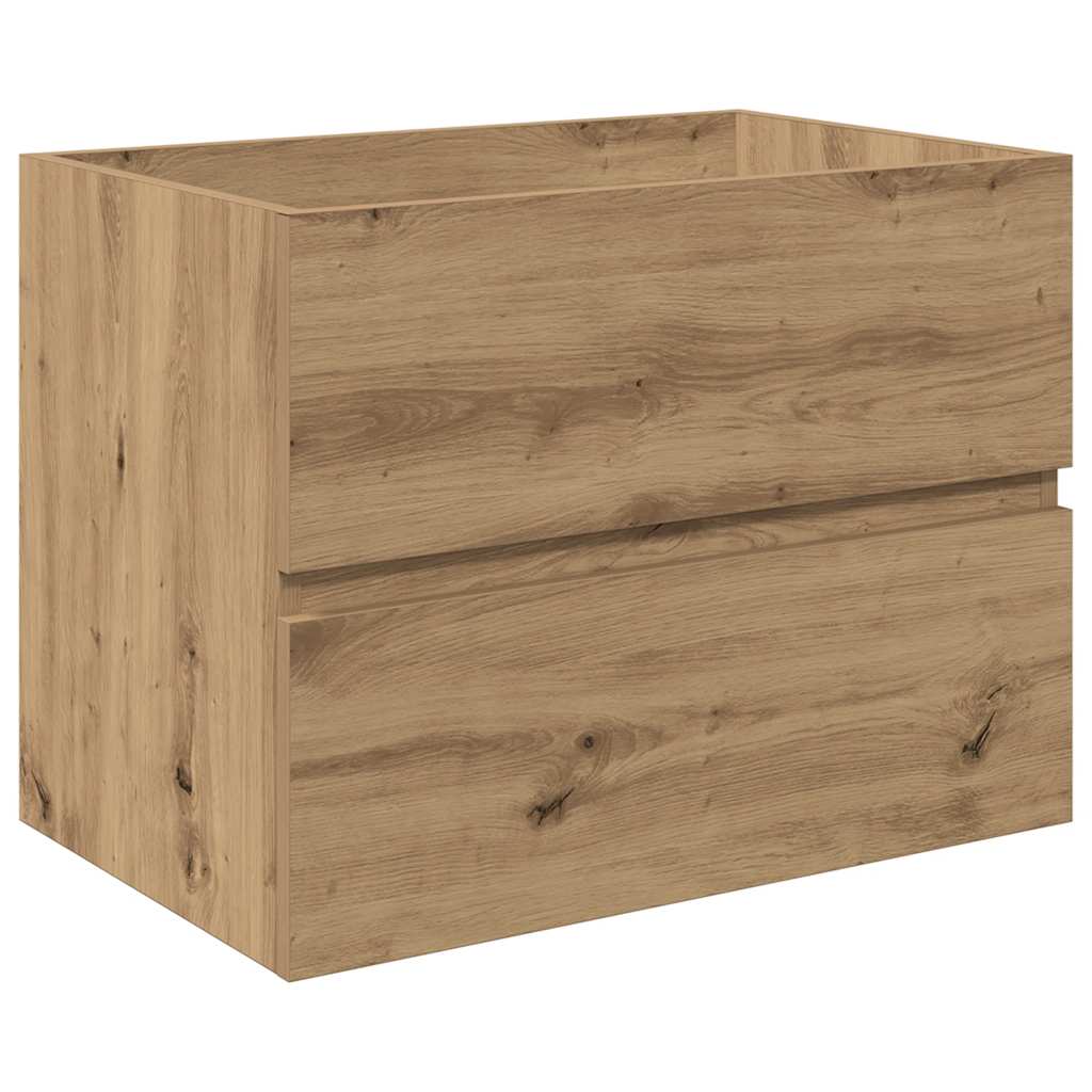 Wastafelkast met ingebouwde wasbak en kraan artisanaal eiken is nu te koop bij PeponiXL, paradijselijk wonen!