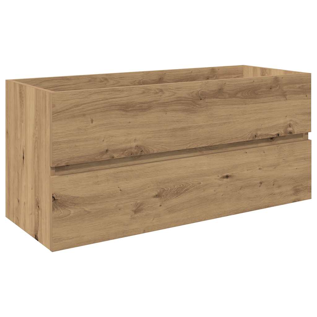 Wastafelkast met ingebouwde wasbak en kraan artisanaal eiken is nu te koop bij PeponiXL, paradijselijk wonen!