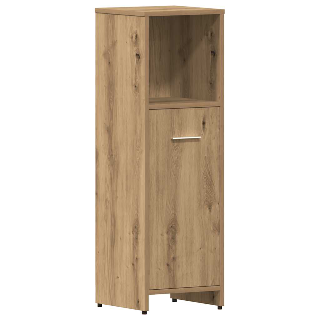 4-delige Badkamermeubelset bewerkt hout artisanaal eikenkleur is nu te koop bij PeponiXL, paradijselijk wonen!