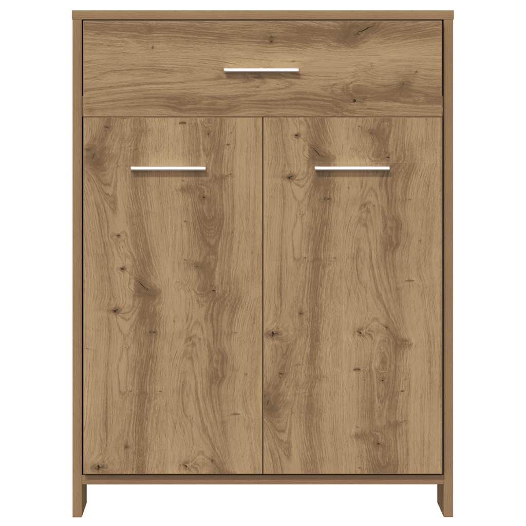 4-delige Badkamermeubelset bewerkt hout artisanaal eikenkleur is nu te koop bij PeponiXL, paradijselijk wonen!