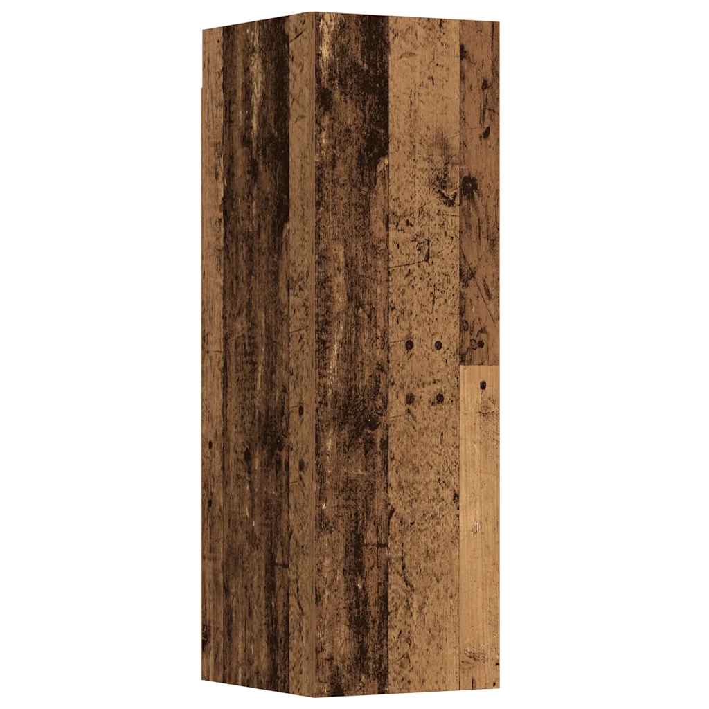 Tv-wandkasten 3 st bewerkt hout oud houtkleurig is nu te koop bij PeponiXL, paradijselijk wonen!