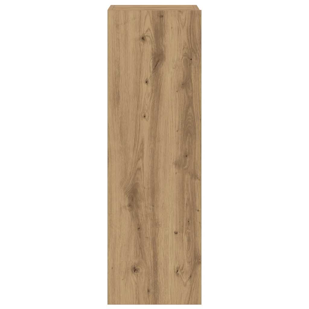 Tv-wandkasten 3 st bewerkt hout artisanaal eikenkleurig is nu te koop bij PeponiXL, paradijselijk wonen!