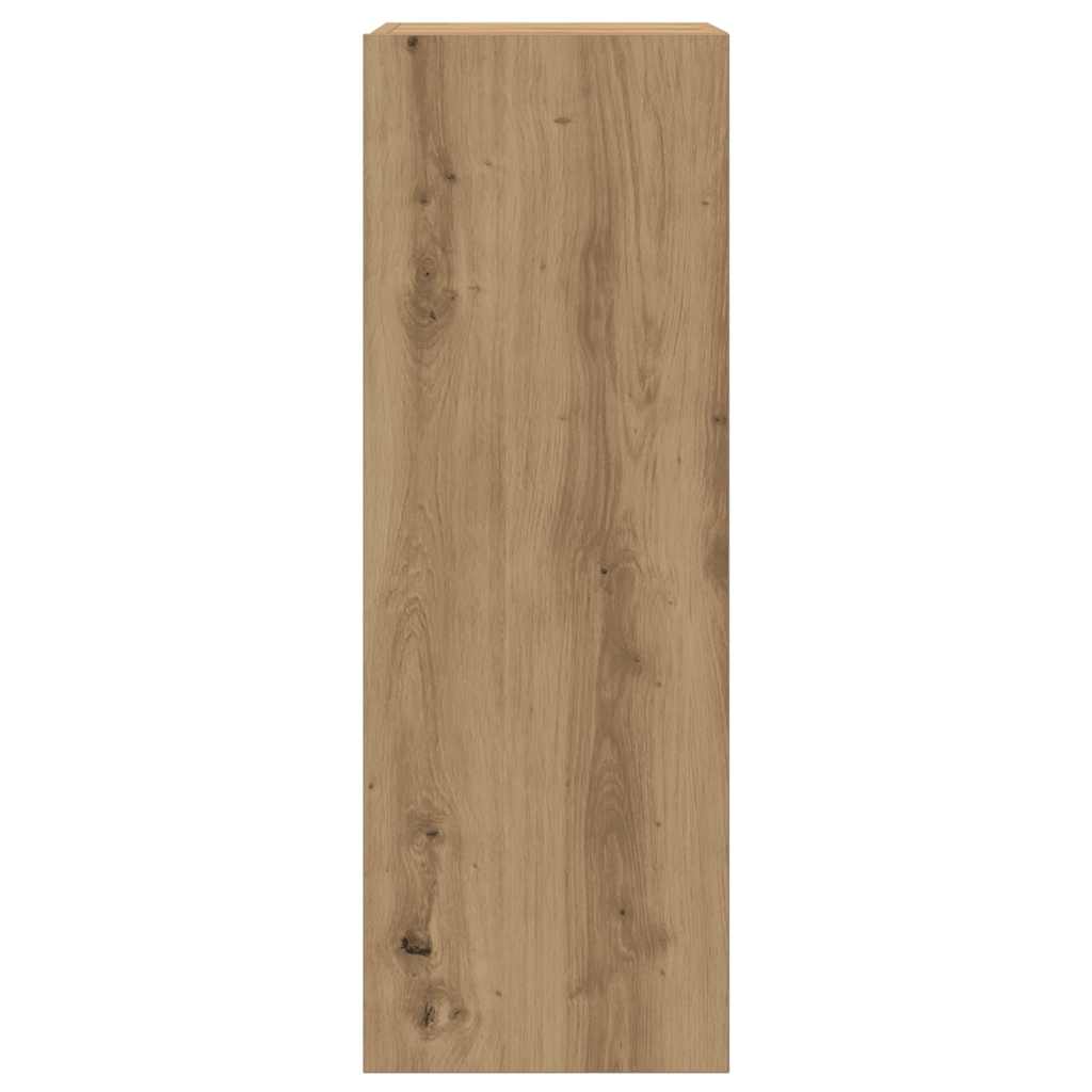 Tv-wandkasten 3 st bewerkt hout artisanaal eikenkleurig is nu te koop bij PeponiXL, paradijselijk wonen!