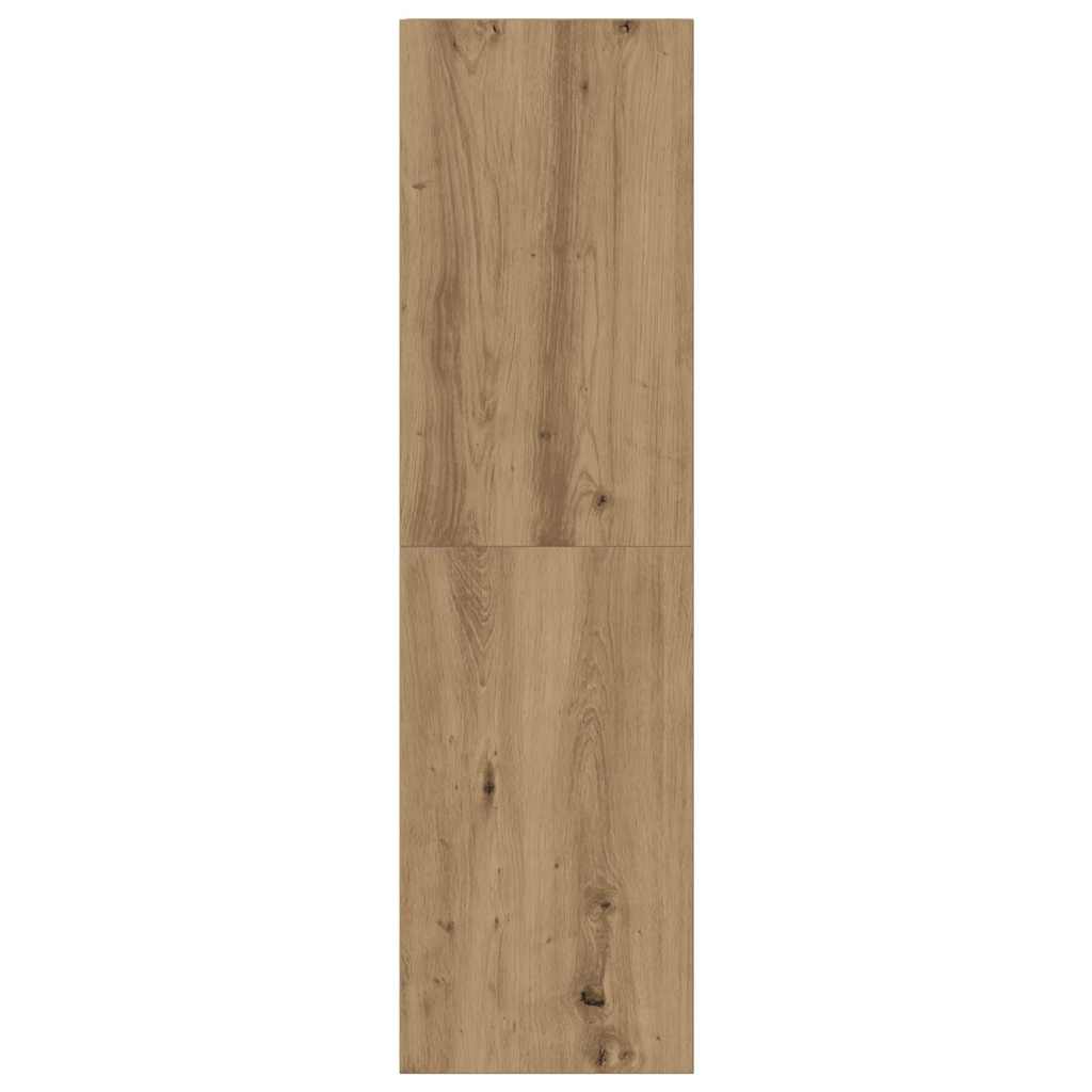 Tv-wandkasten 3 st bewerkt hout artisanaal eikenkleurig is nu te koop bij PeponiXL, paradijselijk wonen!