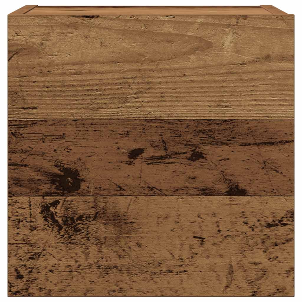 Tv-wandkasten 6 st bewerkt hout oud houtkleurig is nu te koop bij PeponiXL, paradijselijk wonen!