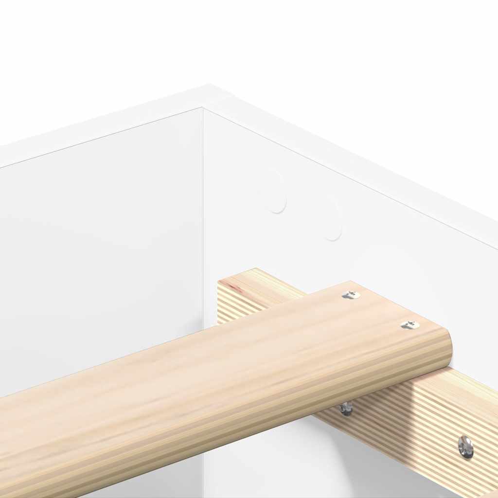 Bedframe zonder matras 180x200 cm spaanplaat wit is nu te koop bij PeponiXL, paradijselijk wonen!
