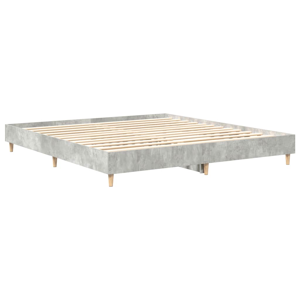 Bedframe zonder matras 180x200 cm spaanplaat betongrijs is nu te koop bij PeponiXL, paradijselijk wonen!