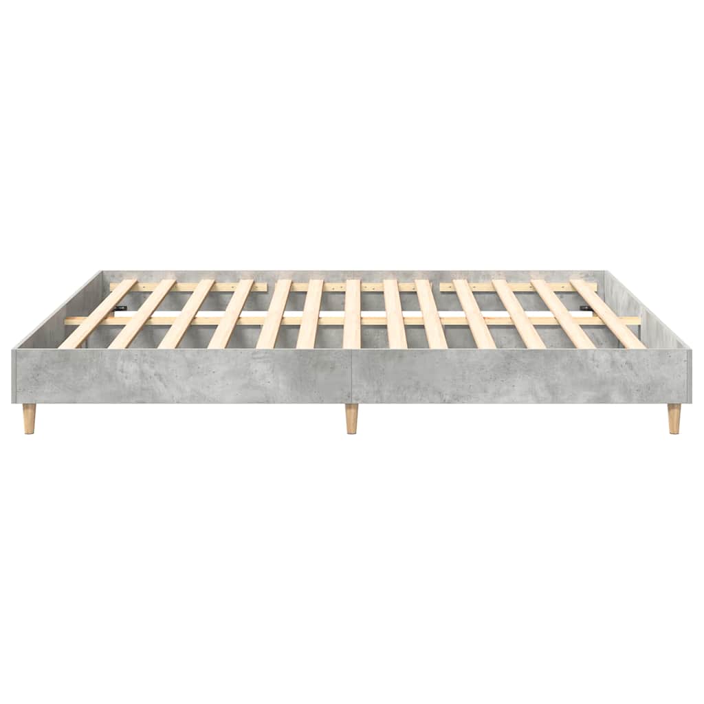 Bedframe zonder matras 180x200 cm spaanplaat betongrijs is nu te koop bij PeponiXL, paradijselijk wonen!