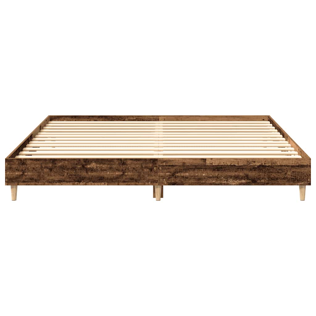 Bedframe zonder matras 180x200 cm bewerkt hout oud hout is nu te koop bij PeponiXL, paradijselijk wonen!