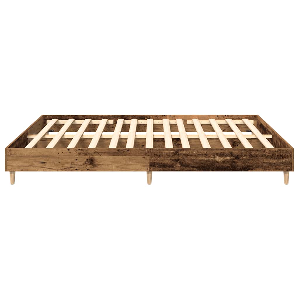 Bedframe zonder matras 180x200 cm bewerkt hout oud hout is nu te koop bij PeponiXL, paradijselijk wonen!