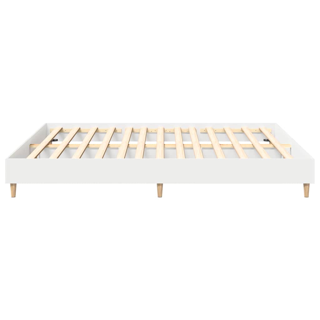 Bedframe zonder matras 160x200 cm spaanplaat wit is nu te koop bij PeponiXL, paradijselijk wonen!