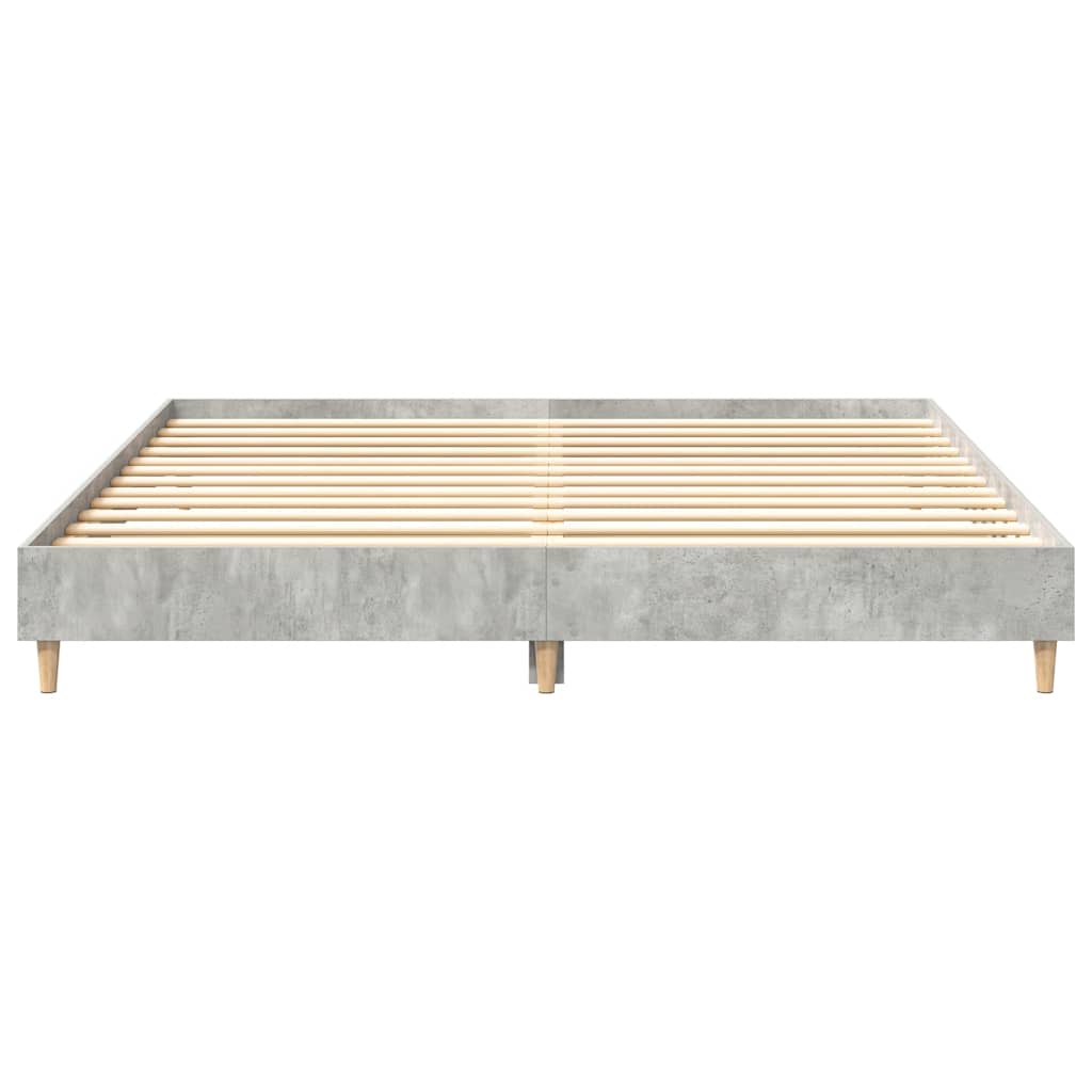 Bedframe zonder matras 160x200 cm spaanplaat betongrijs is nu te koop bij PeponiXL, paradijselijk wonen!