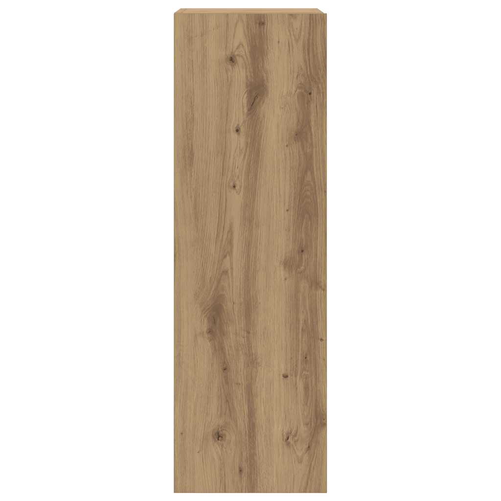 Tv-wandkasten 6 st bewerkt hout artisanaal eikenkleurig is nu te koop bij PeponiXL, paradijselijk wonen!