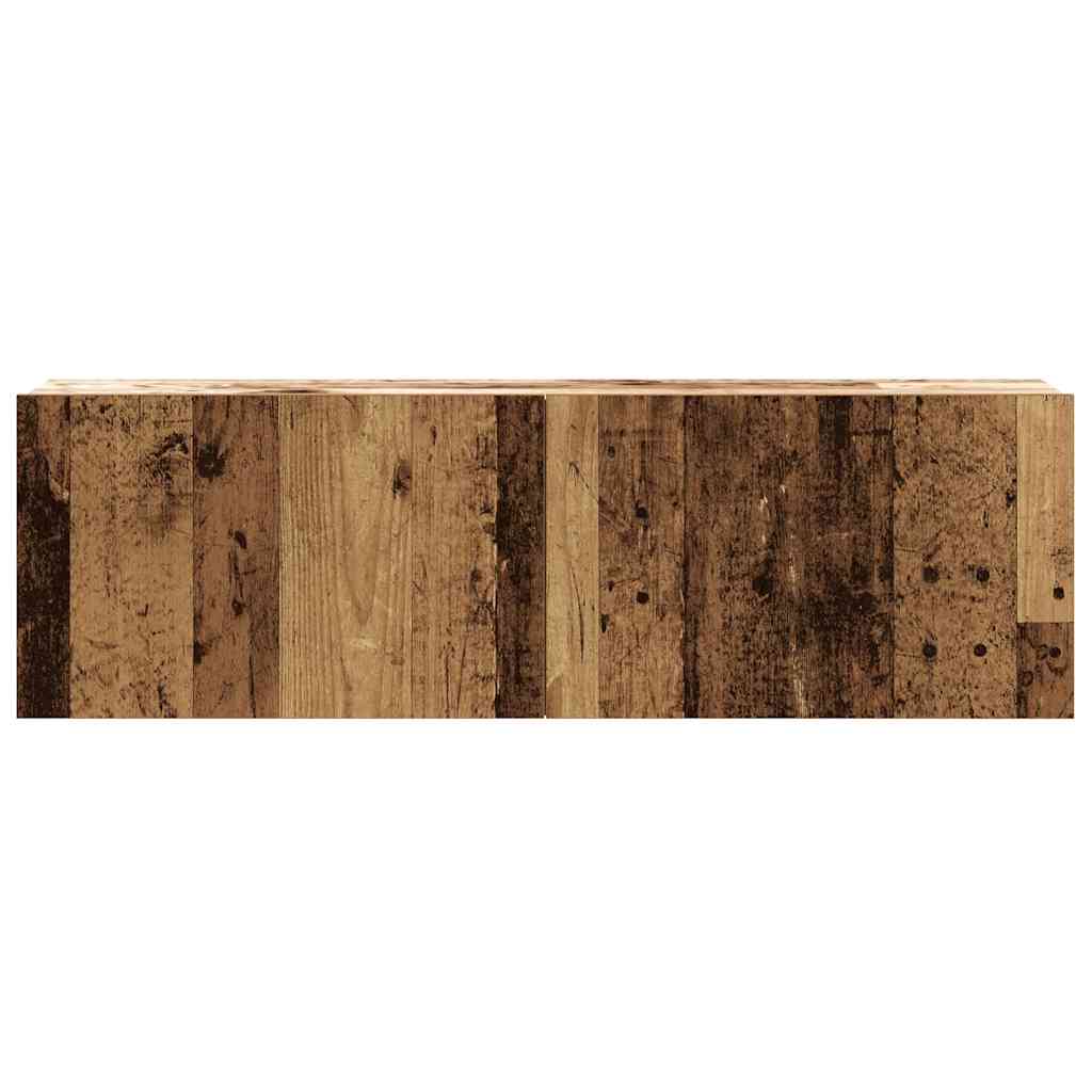6-delig Tv-meubelset wandmontage bewerkt hout oud houtkleurig is nu te koop bij PeponiXL, paradijselijk wonen!