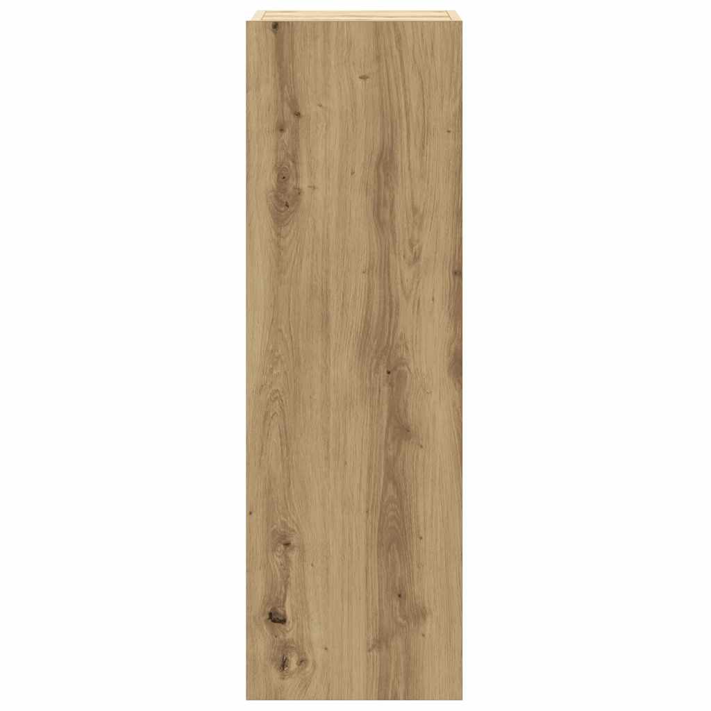 5-delig Tv-meubelset wandmontage bewerkt hout artisanaal eiken is nu te koop bij PeponiXL, paradijselijk wonen!