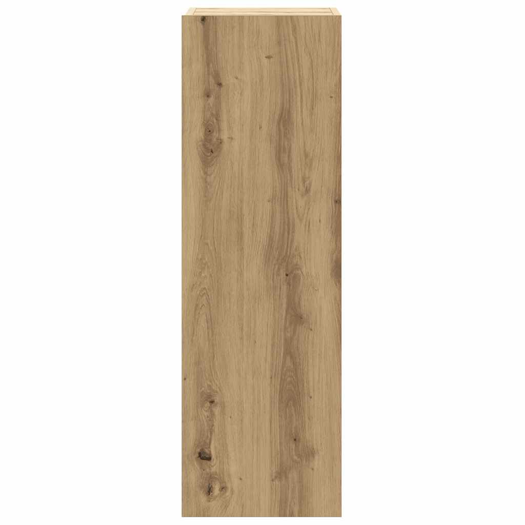 8-delig Tv-meubelset wandmontage bewerkt hout artisanaal eiken is nu te koop bij PeponiXL, paradijselijk wonen!