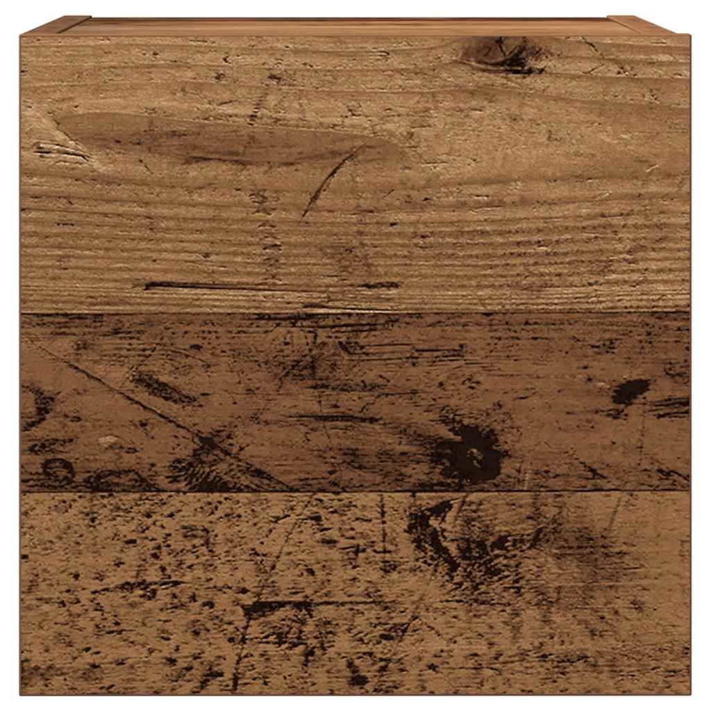 7-delig Tv-meubelset wandmontage bewerkt hout oud houtkleurig is nu te koop bij PeponiXL, paradijselijk wonen!