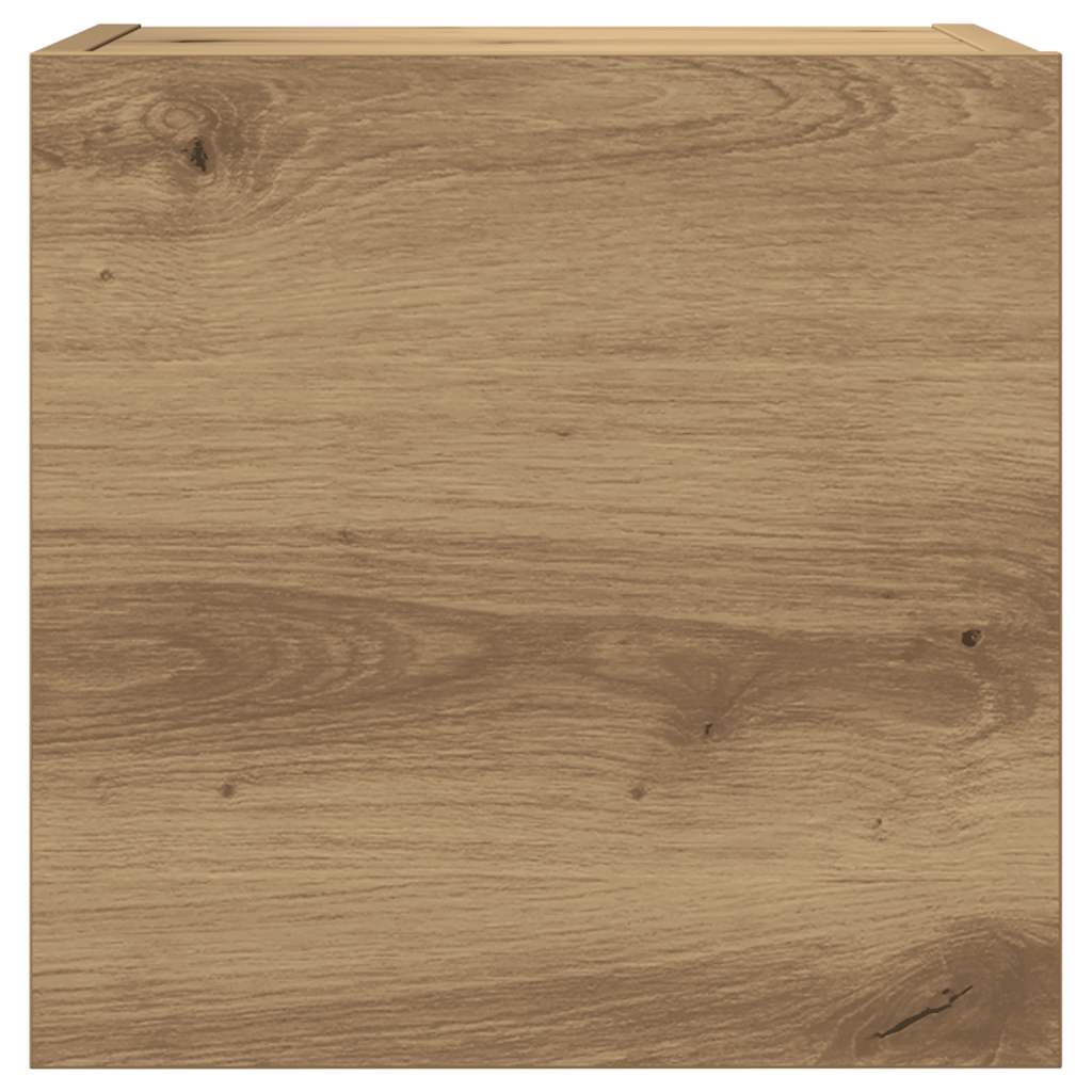 7-delig Tv-meubelset wandmontage bewerkt hout artisanaal eiken is nu te koop bij PeponiXL, paradijselijk wonen!
