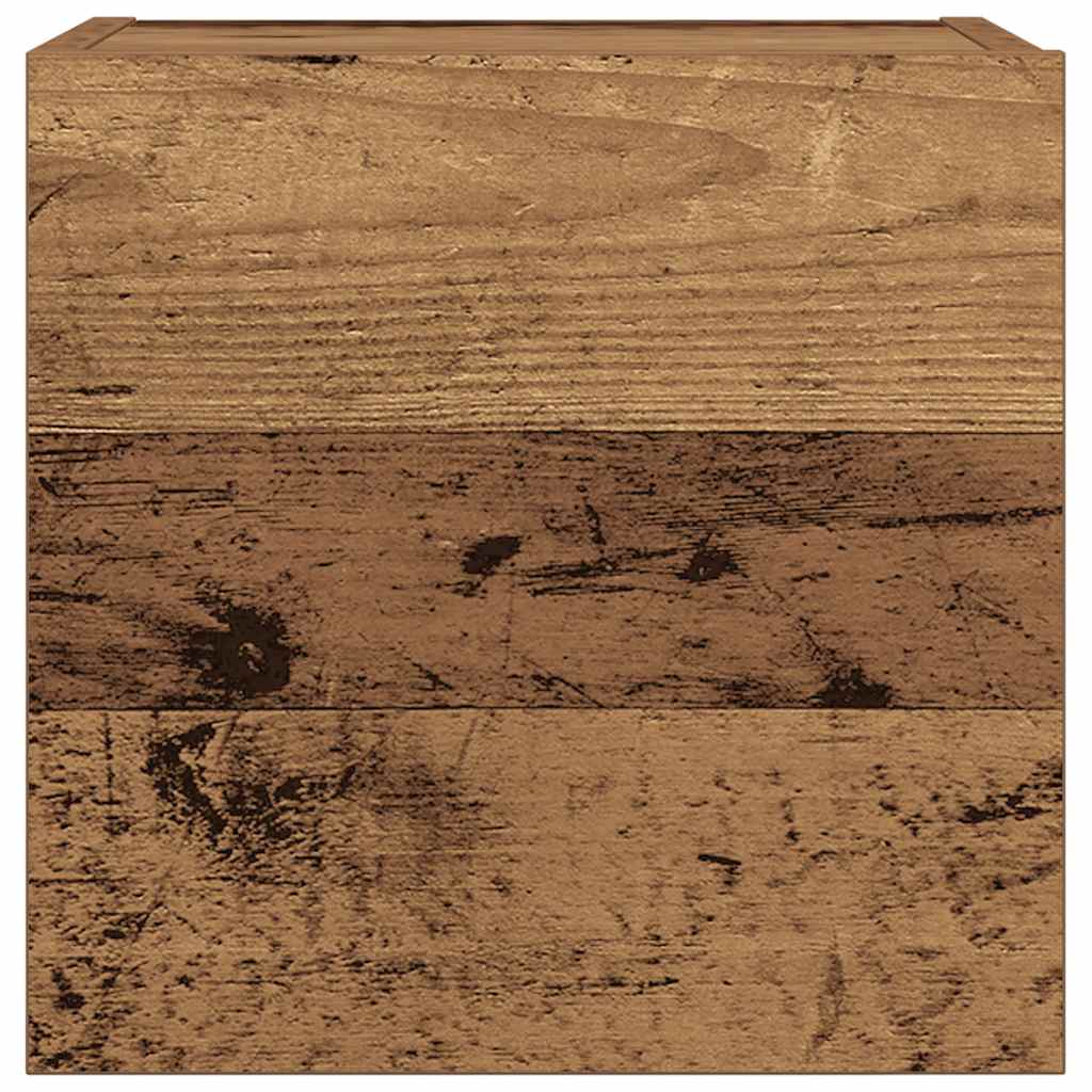 7-delig Tv-meubelset wandmontage bewerkt hout oud houtkleurig is nu te koop bij PeponiXL, paradijselijk wonen!