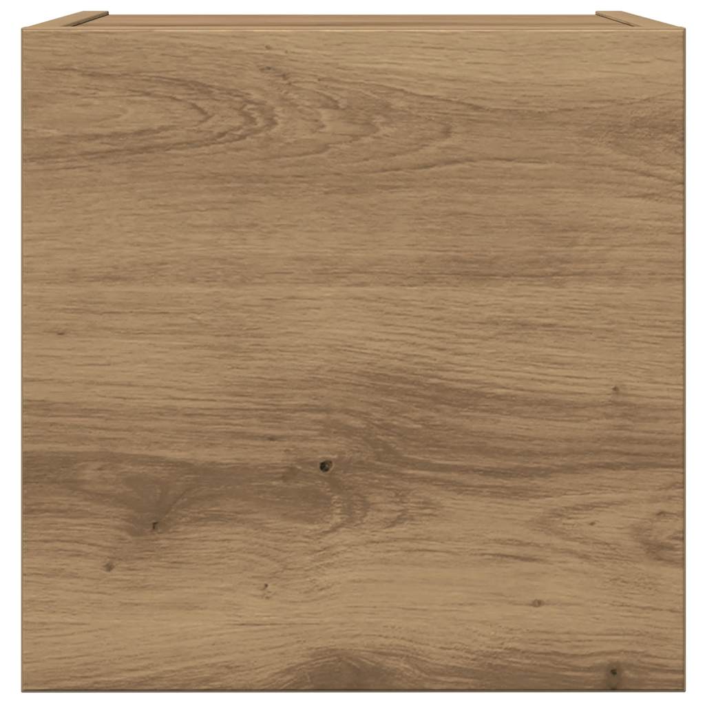 8-delig Tv-meubelset wandmontage bewerkt hout artisanaal eiken is nu te koop bij PeponiXL, paradijselijk wonen!
