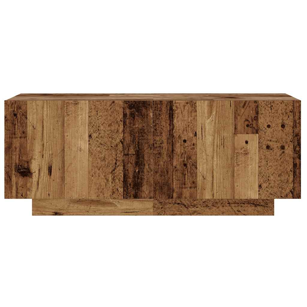 Tv-meubel met LED 180x35x40 cm bewerkt hout oud hout is nu te koop bij PeponiXL, paradijselijk wonen!