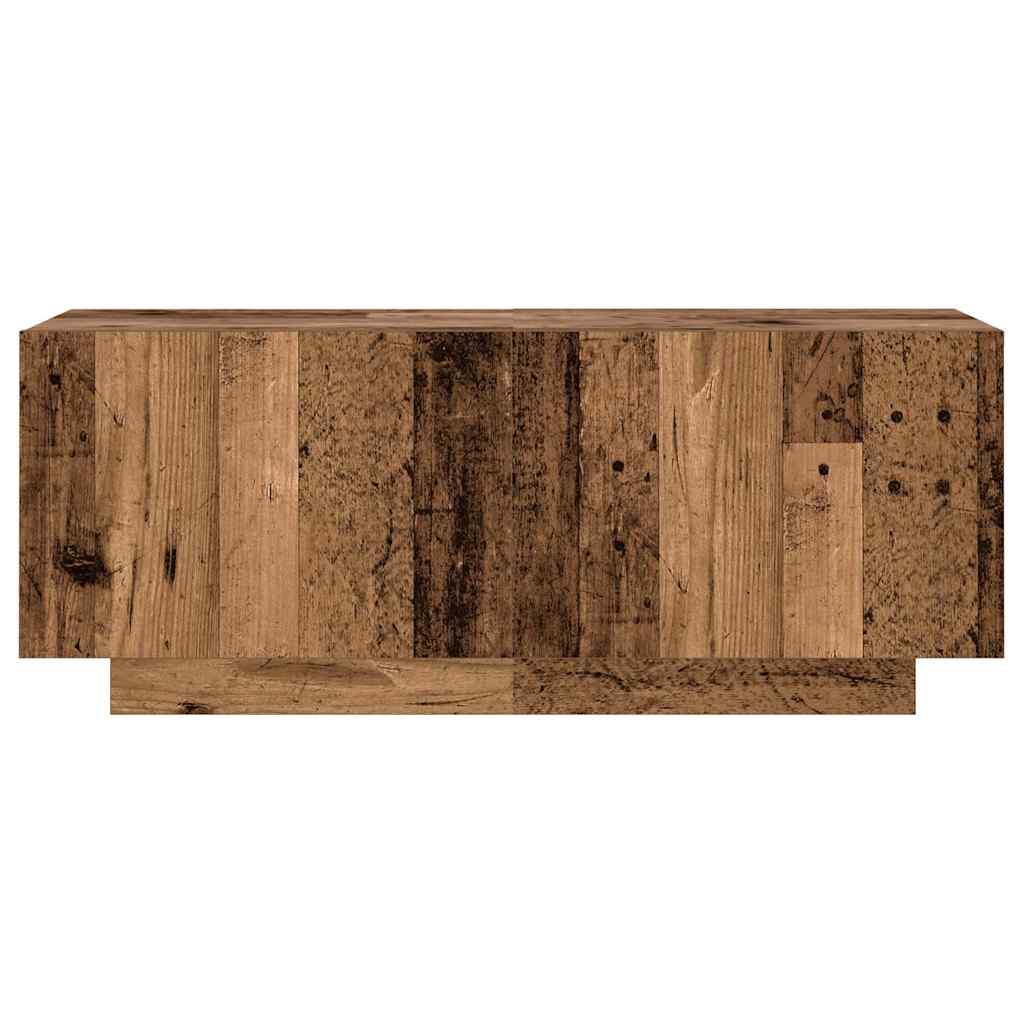 Tv-meubel met LED 300x35x40 cm bewerkt hout oud hout is nu te koop bij PeponiXL, paradijselijk wonen!