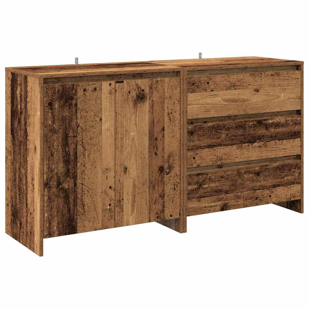 2-delige Dressoirs bewerkt hout oud houtkleurig is nu te koop bij PeponiXL, paradijselijk wonen!