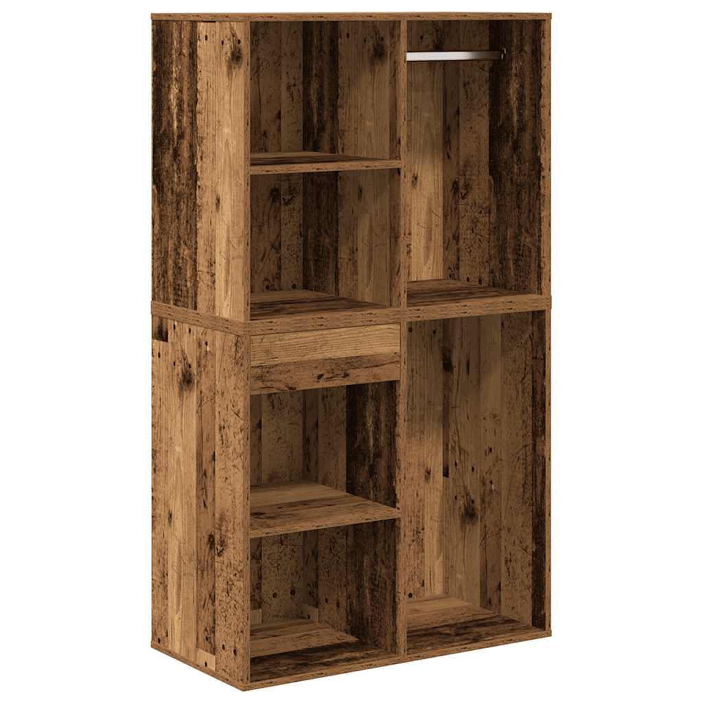 Kaptafelset met LED-verlichting bewerkt hout oud houtkleurig is nu te koop bij PeponiXL, paradijselijk wonen!