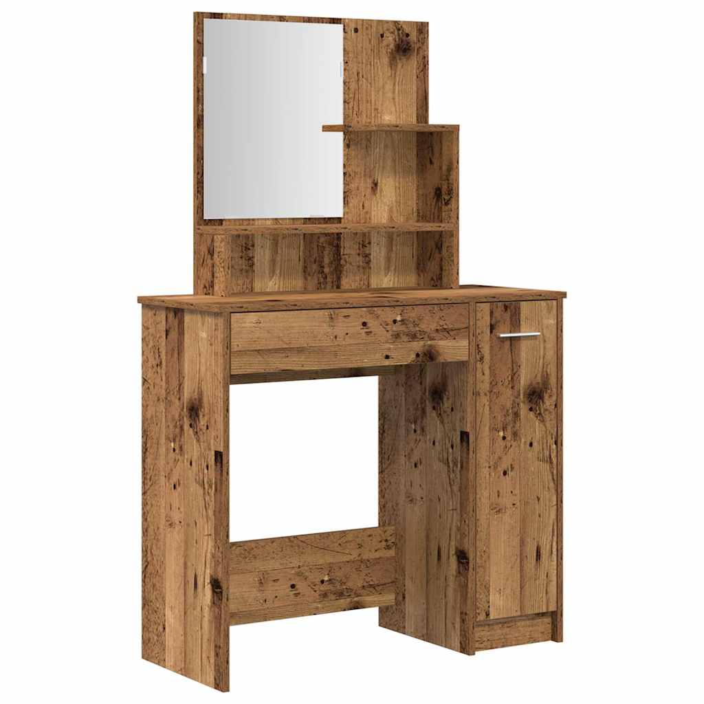 Kaptafelset bewerkt hout oud houtkleurig is nu te koop bij PeponiXL, paradijselijk wonen!