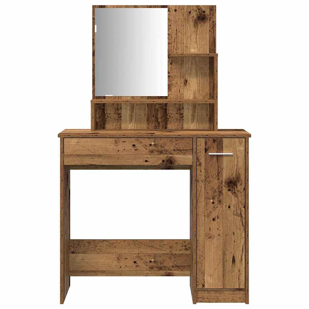 Kaptafelset bewerkt hout oud houtkleurig is nu te koop bij PeponiXL, paradijselijk wonen!