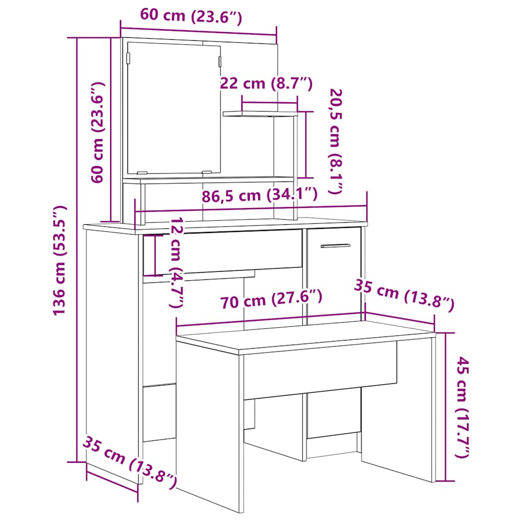 Kaptafelset bewerkt hout oud houtkleurig is nu te koop bij PeponiXL, paradijselijk wonen!