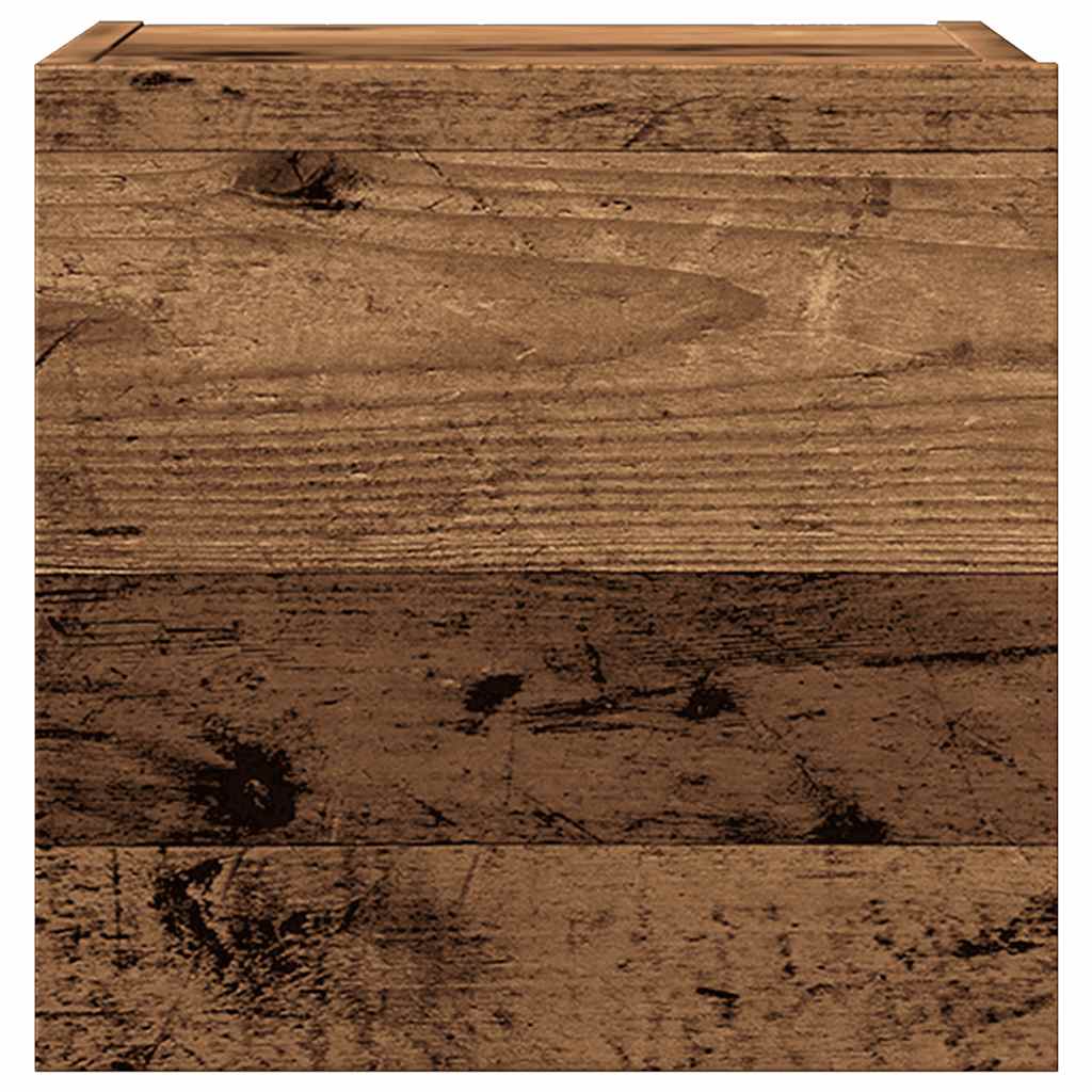 5-delig Tv-meubelset wandmontage bewerkt hout oud houtkleurig is nu te koop bij PeponiXL, paradijselijk wonen!