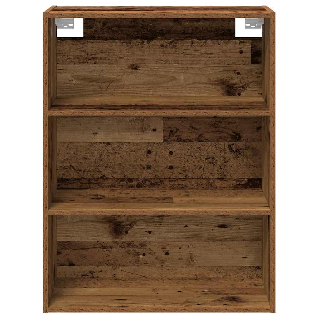 Dressoir met wandkast bewerkt hout oud houtkleurig is nu te koop bij PeponiXL, paradijselijk wonen!
