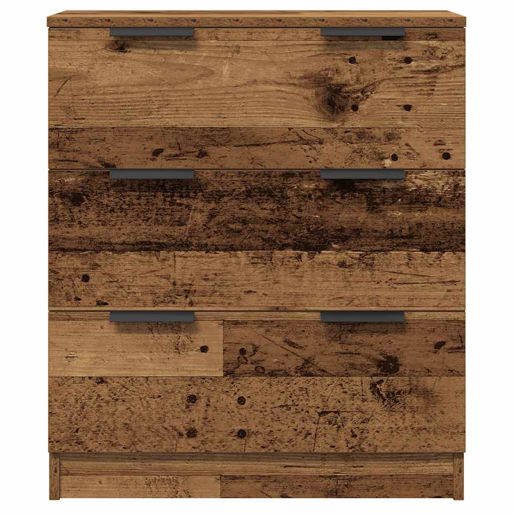 Dressoirs 3 st 60x30x70 cm bewerkt hout oud houtkleurig is nu te koop bij PeponiXL, paradijselijk wonen!