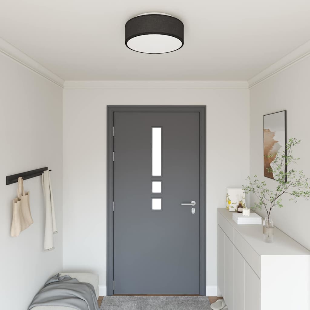 Plafonnière met schijnwerpers Zwart 38 x 38 x 13,5 cm Stof is nu te koop bij PeponiXL, paradijselijk wonen!