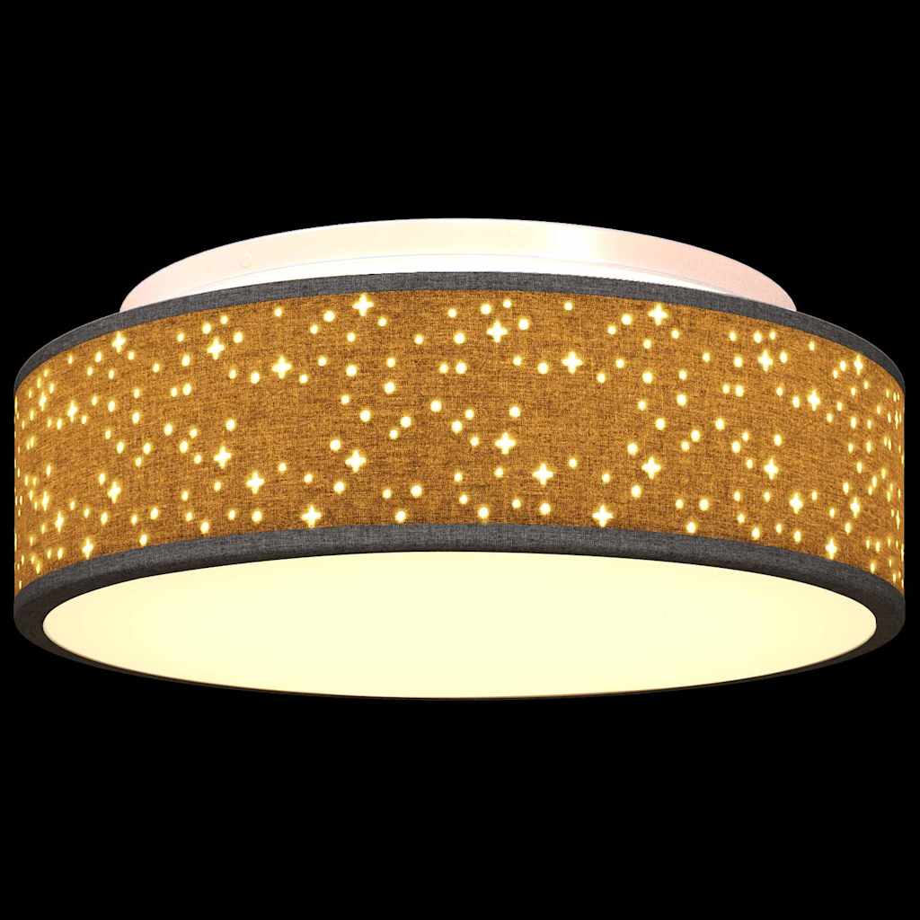 Plafonnière met schijnwerpers Zwart 38 x 38 x 13,5 cm Stof is nu te koop bij PeponiXL, paradijselijk wonen!