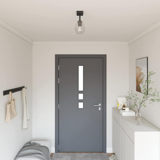 Plafondspot Zwart 13 x 13 x 26 cm Glas en Metaal is nu te koop bij PeponiXL, paradijselijk wonen!