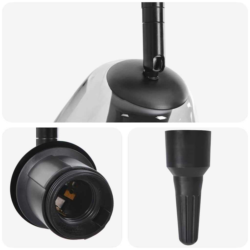 Plafondspot Zwart 33 x 13 x 26 cm Glas en Metaal is nu te koop bij PeponiXL, paradijselijk wonen!