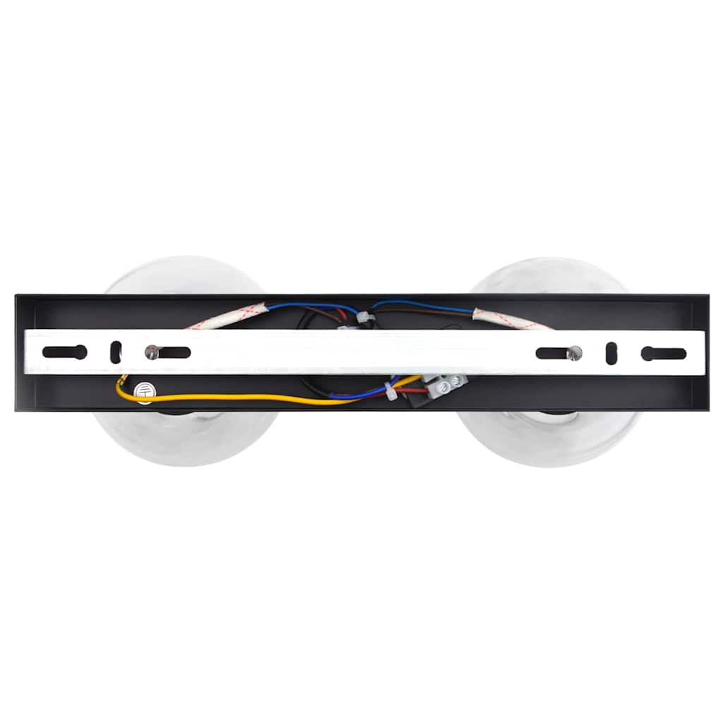 Plafondspot Zwart 33 x 13 x 26 cm Glas en Metaal is nu te koop bij PeponiXL, paradijselijk wonen!