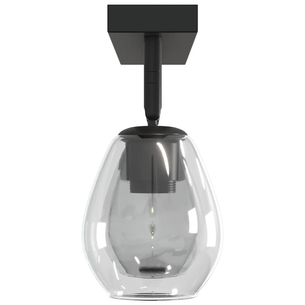 Plafondspot Zwart 54 x 13 x 26 cm Glas en Metaal is nu te koop bij PeponiXL, paradijselijk wonen!