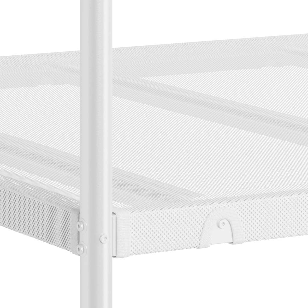 Stapelbed zonder matras 90x190 cm staal wit is nu te koop bij PeponiXL, paradijselijk wonen!