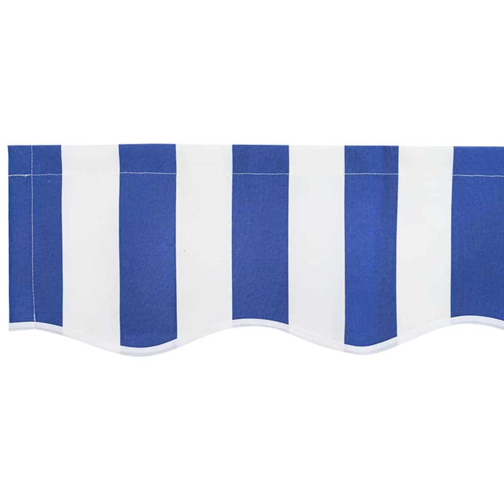 Vervangingsdoek voor zonnescherm Blauw en Wit 3 x 2 m Polyester is nu te koop bij PeponiXL, paradijselijk wonen!