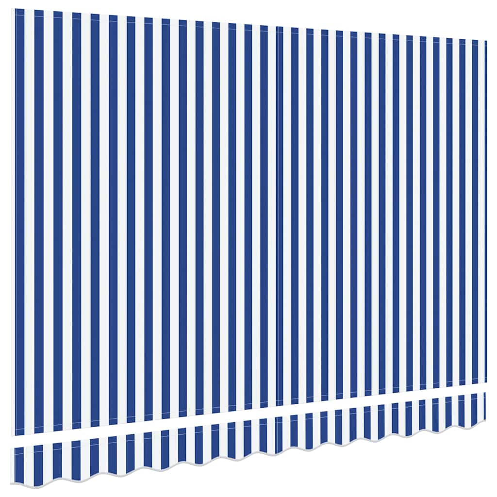 Vervangingsdoek voor zonnescherm Blauw en Wit 3 x 2 m Polyester is nu te koop bij PeponiXL, paradijselijk wonen!