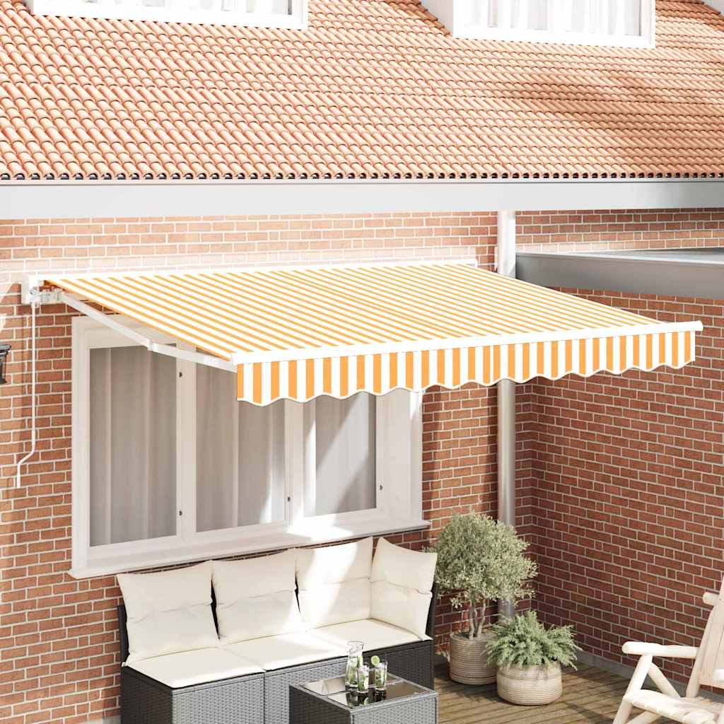 Vervangingsdoek voor zonnescherm Geel en Wit 3 x 2 m Polyester is nu te koop bij PeponiXL, paradijselijk wonen!