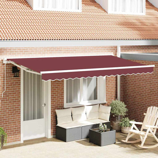 Vervangingsdoek voor zonnescherm Bordeauxrood 380 x 195 cm is nu te koop bij PeponiXL, paradijselijk wonen!