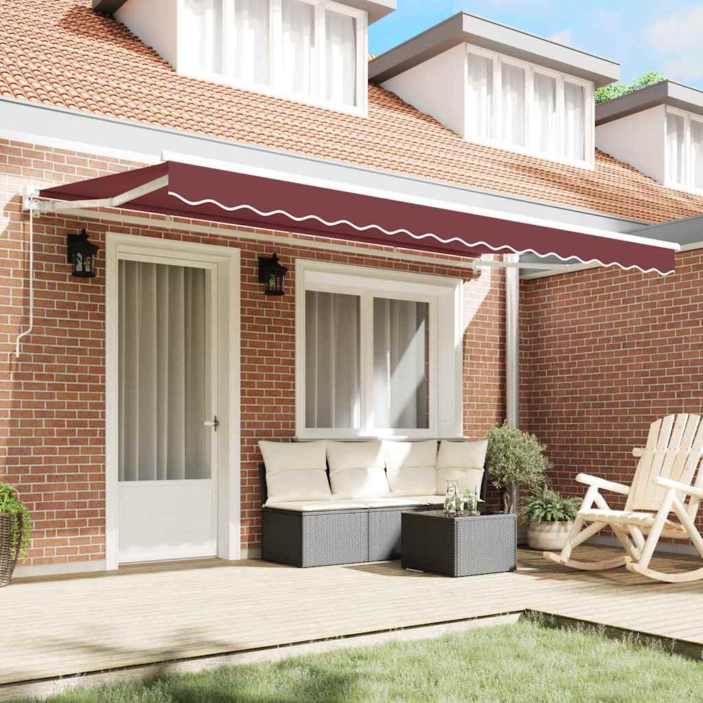 Vervangingsdoek voor zonnescherm Bordeaux Rood 4 x 2 m is nu te koop bij PeponiXL, paradijselijk wonen!
